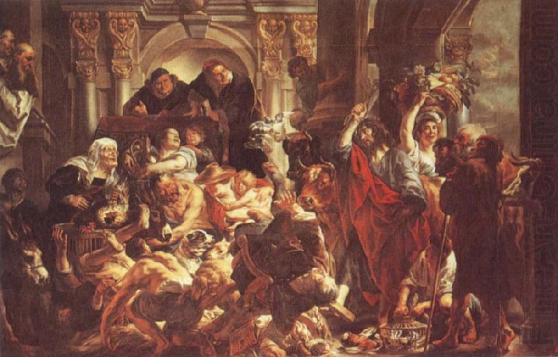 Jesus Diving the Merchants from the Temple, Jacob Jordaens